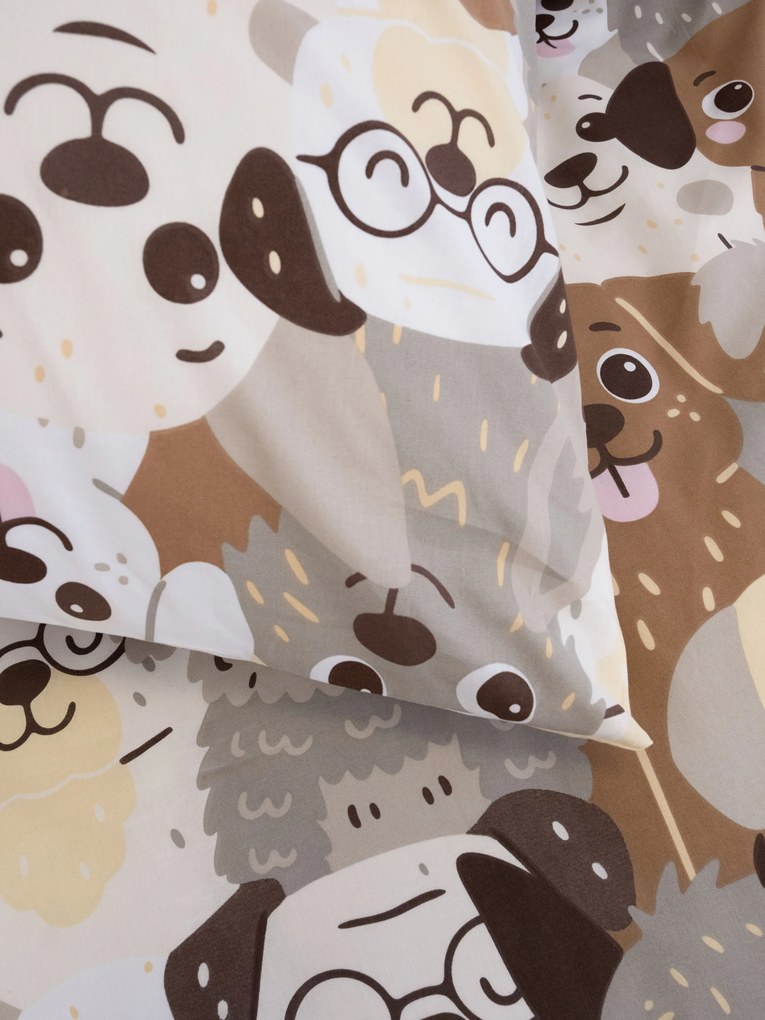 Francúzske bavlnené obliečky Renforcé - Psie invázie