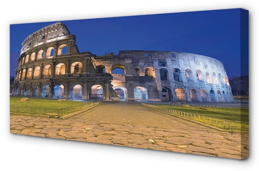 Obraz na plátne Sunset Rome Colosseum 140x70 cm