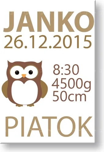 Naše bábatko Obraz na stenu s textom TEX014O1