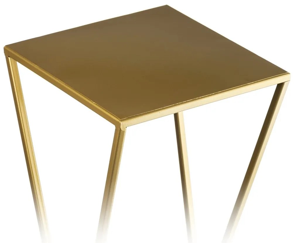 STOJAN NA KVETINÁČ LOFT3 70X24X24 CM ZLATÁ