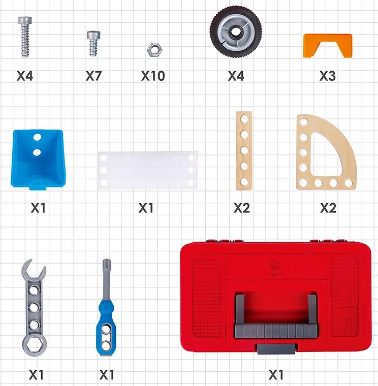 Mladý vynálezca - Zostav si svoje autíčko - 37 ks