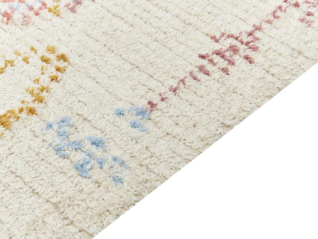 Bavlnený koberec 160 x 230 cm béžový BETTIAH Beliani