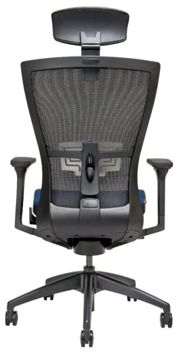 Kancelárska ergonomická stolička MERENS — látka, čierna / viac farieb Červená