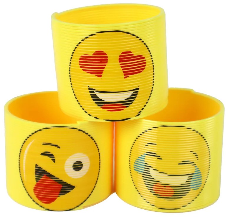 Lean Toys Žltá pružina - Emoji