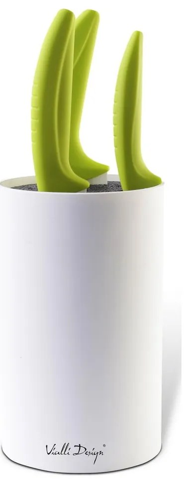 Biely blok na nože Vialli Design Universal