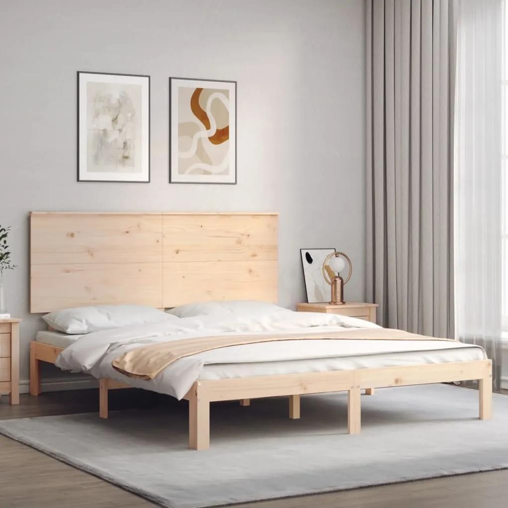 Rám postele s čelom masívne drevo veľkosti King 3193666