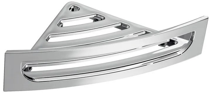 Gedy Gedy, Rohová polica s hrazdou, 230x75x230 mm, ABS/chróm, CP80