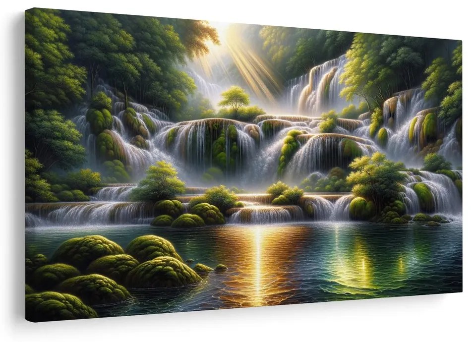 Obraz vodopád v tropickom lese
