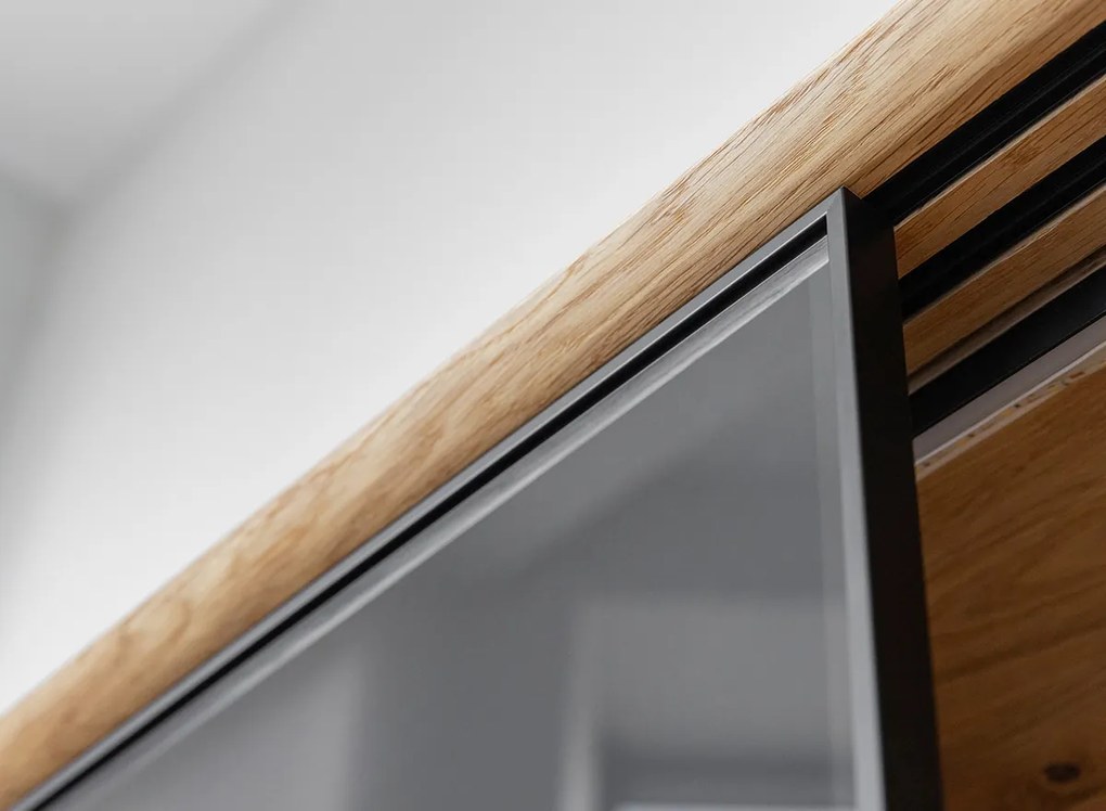 PROXIMA.store - Luxusný dubový TV stolík - MODERN LOFT FARBA: dub, ROZMER: dĺžka TV stolíka 200 cm