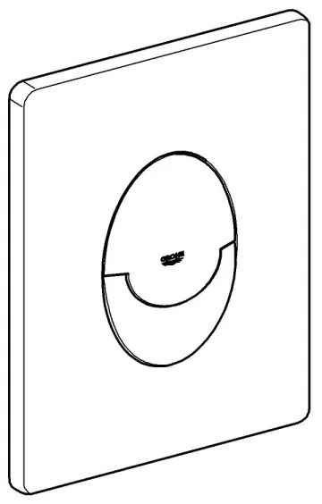 GROHE 42304SH0 - Ovládacie tlačidlo SKATE AIR 156 × 197 mm biele