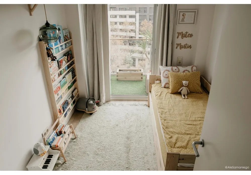 Svetlozelený prateľný ručne tkaný bavlnený koberec 140x200 cm Woods Symphony Olive – Lorena Canals