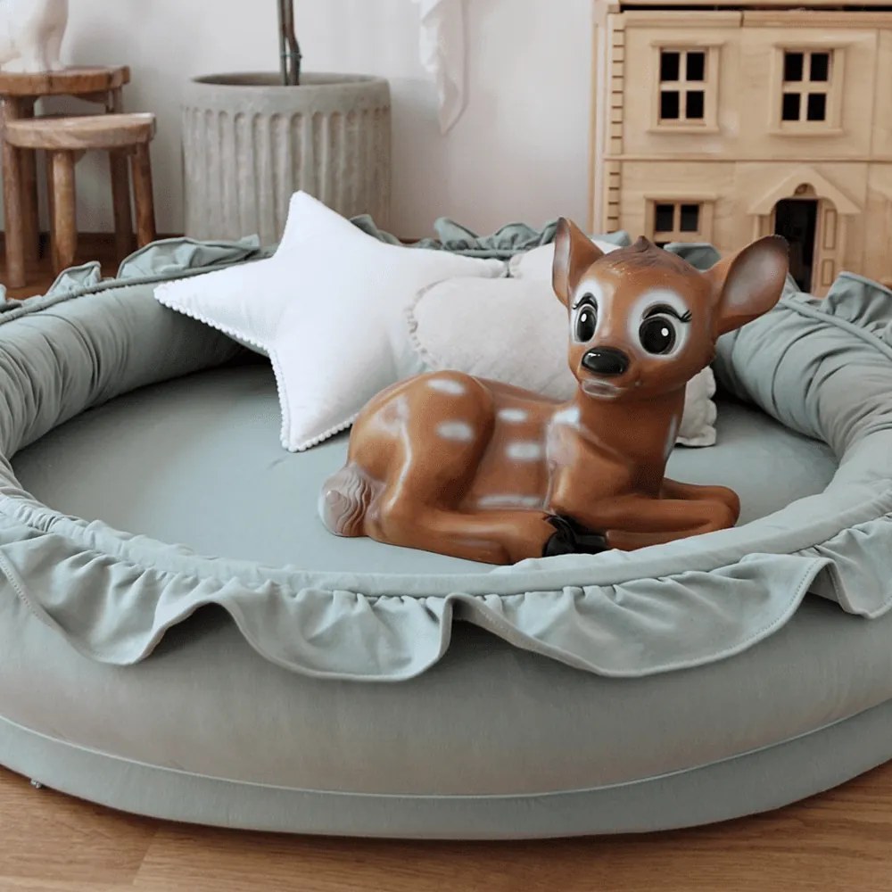 Hniezdo pre deti s volánom púštne zelená