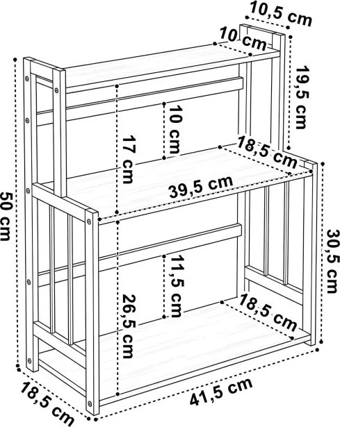 Stojan na koreničky CEZAR hnedý / čierny