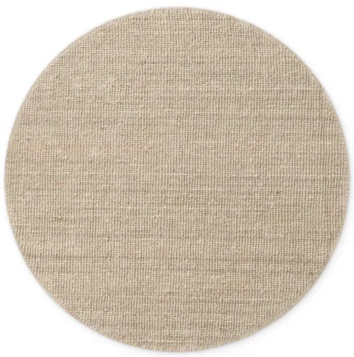 Koberec Hanse Home Bouclé Jaipur naturálny / béžový / biely kruh