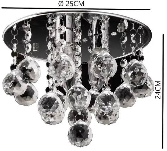 Stropné svietidlo 3xE14/60W/230V