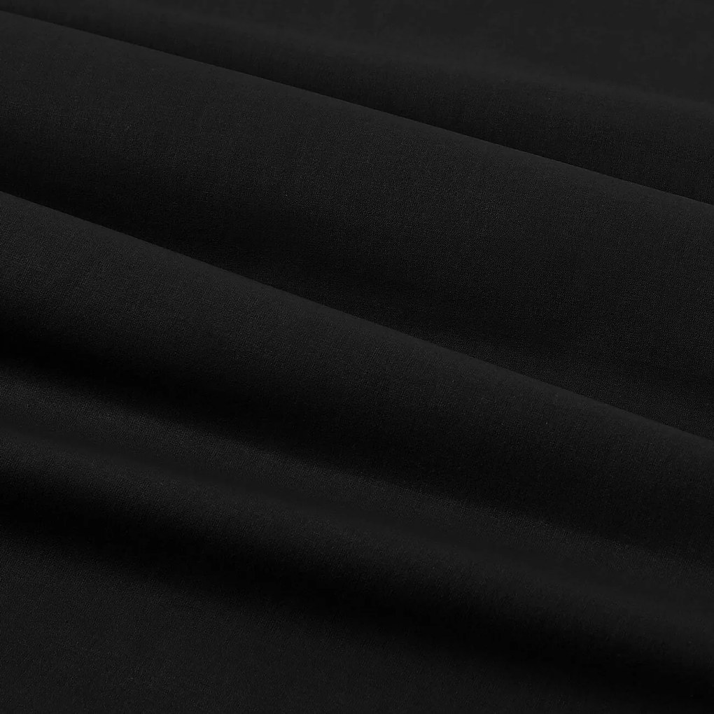 Goldea hranatý obrus 100% bavlnené plátno - čierny 140 x 220 cm