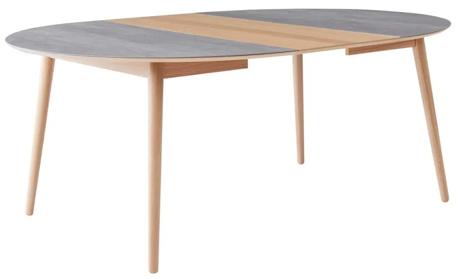 Okrúhly rozkladací jedálenský stôl s keramickou doskou ø 135 cm Meza – Hammel Furniture