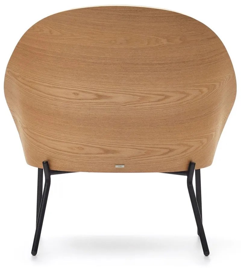 Kreslo v sivo-prírodnej farbe Eamy – Kave Home