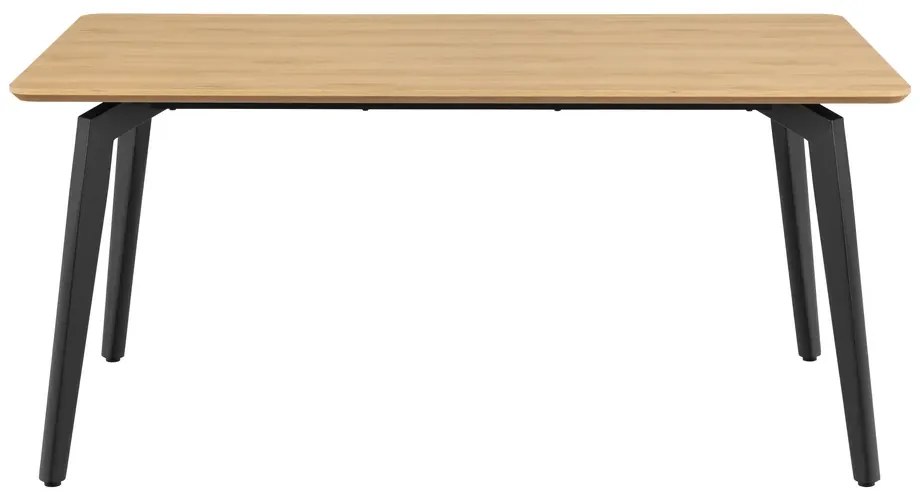 Jedálenský stôl Cadiz 160 cm dub prírodný/čierny
