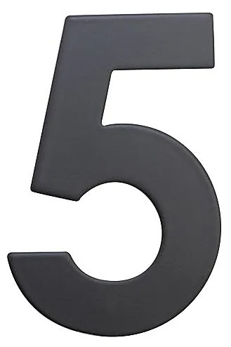 Nerezové číslo v plochom „2D“ prevedení RICHTER RN.75L (čierne), RICHTER Čierna matná