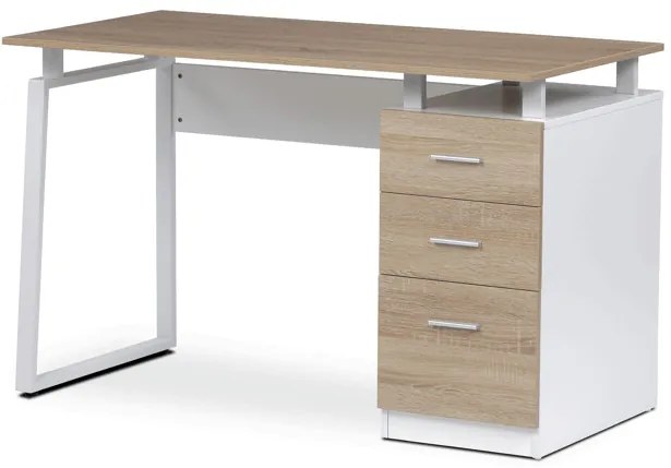 Autronic BONTEC Kancelársky stôl 120x60cm, melamín, dub, APC-3218 OAK Farba: Hnedá
