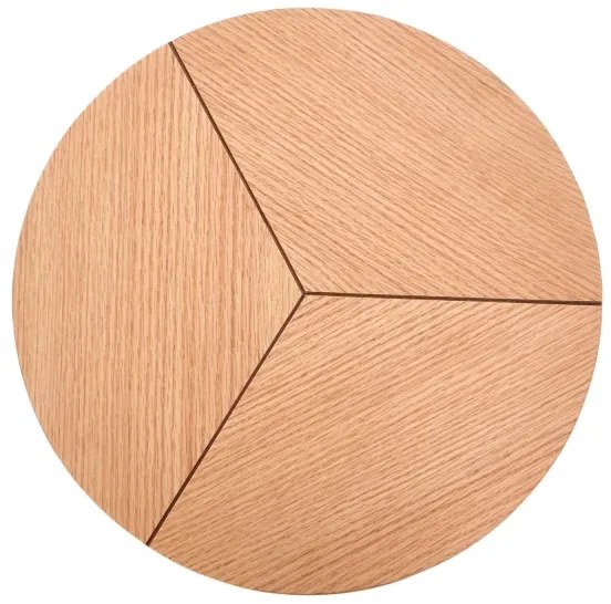 Konferenčný stolík CARIDA 49x45 cm čierna/dub