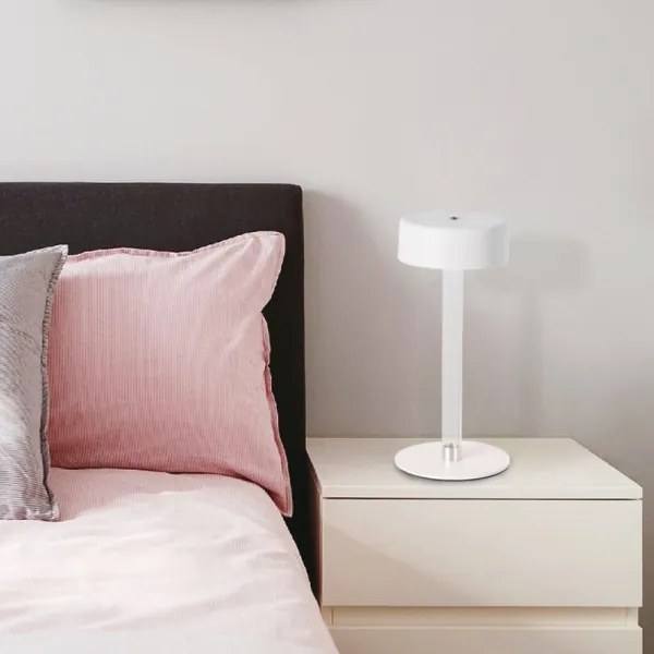 LED Stmievateľná nabíjacia stolná lampa LED/3W/5V 3000-6000K biela