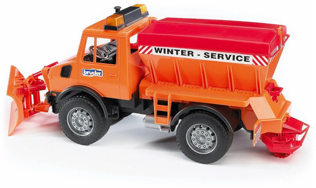 Bruder Mercedes Benz UNIMOG Sypač s radlicou