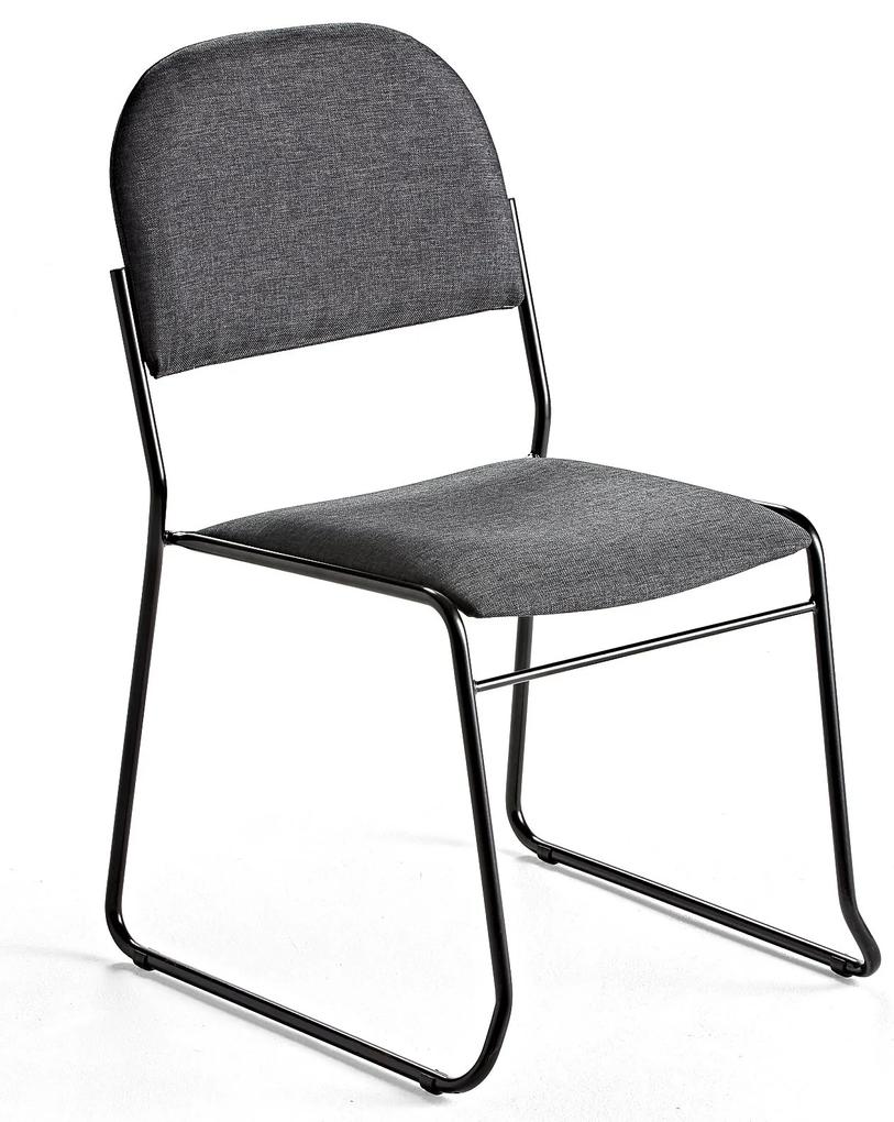 Konferenčná stolička DAWSON, šedá tkanina