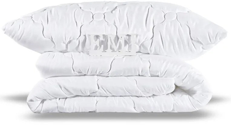 Set predĺženej prikrývky a vankúša Premium 140x220 90x70 EMI