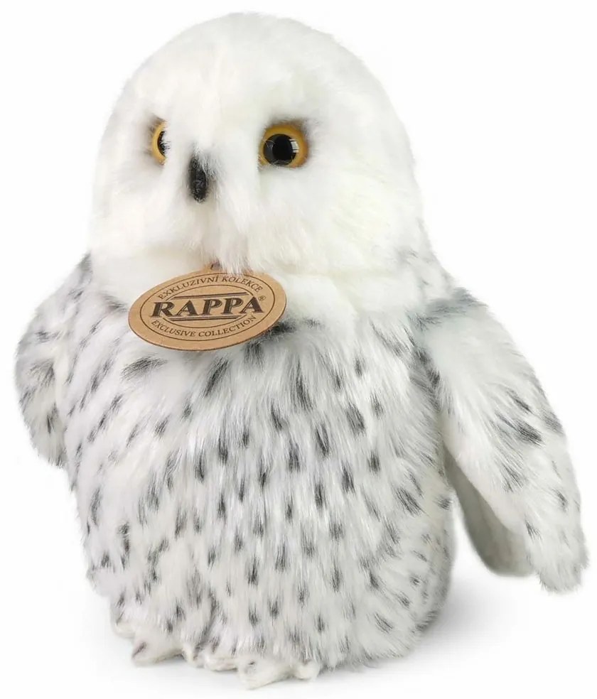 Rappa Plyšová sova snežná 18 cm ECO-FRIENDLY
