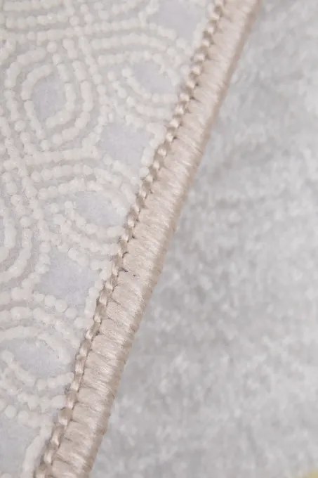 Protišmykový koberec MILANO 90028-01 sivý / zlatý