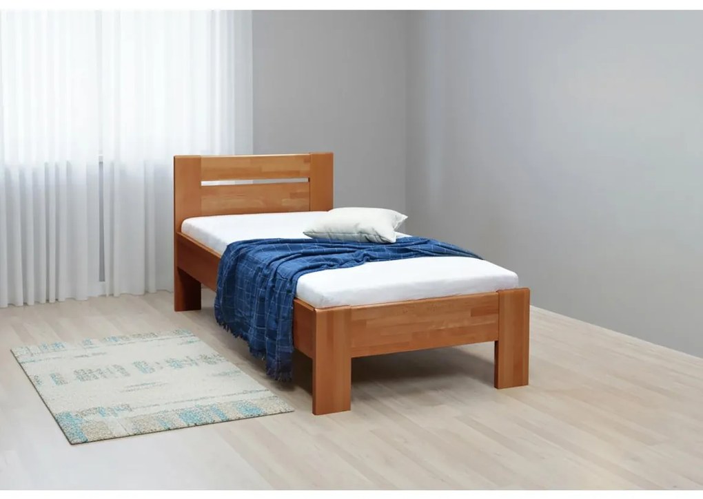Jednolôžková posteľ AMBER 90x200 cm orech