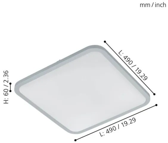 Eglo 98258 - LED Stmievateľné stropné svietidlo COGOLETO LED/30W/230V + DO