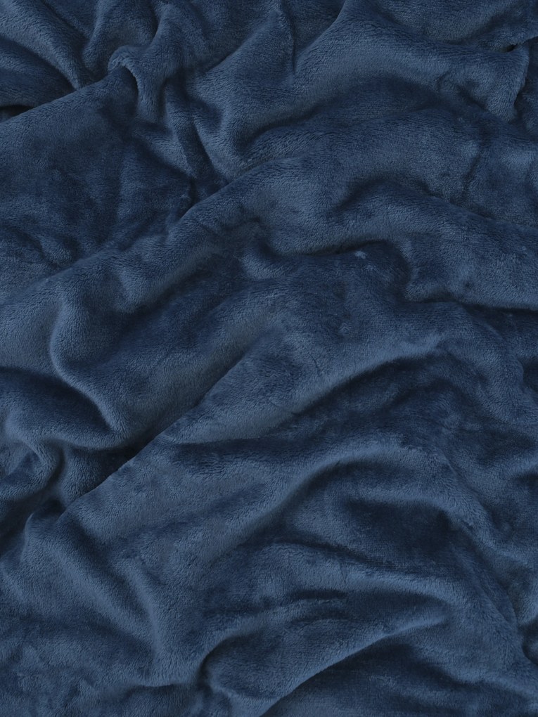 Detská deka do postieľky mikroplyš Exclusive 80 × 100 cm – Laura námornícka modrá