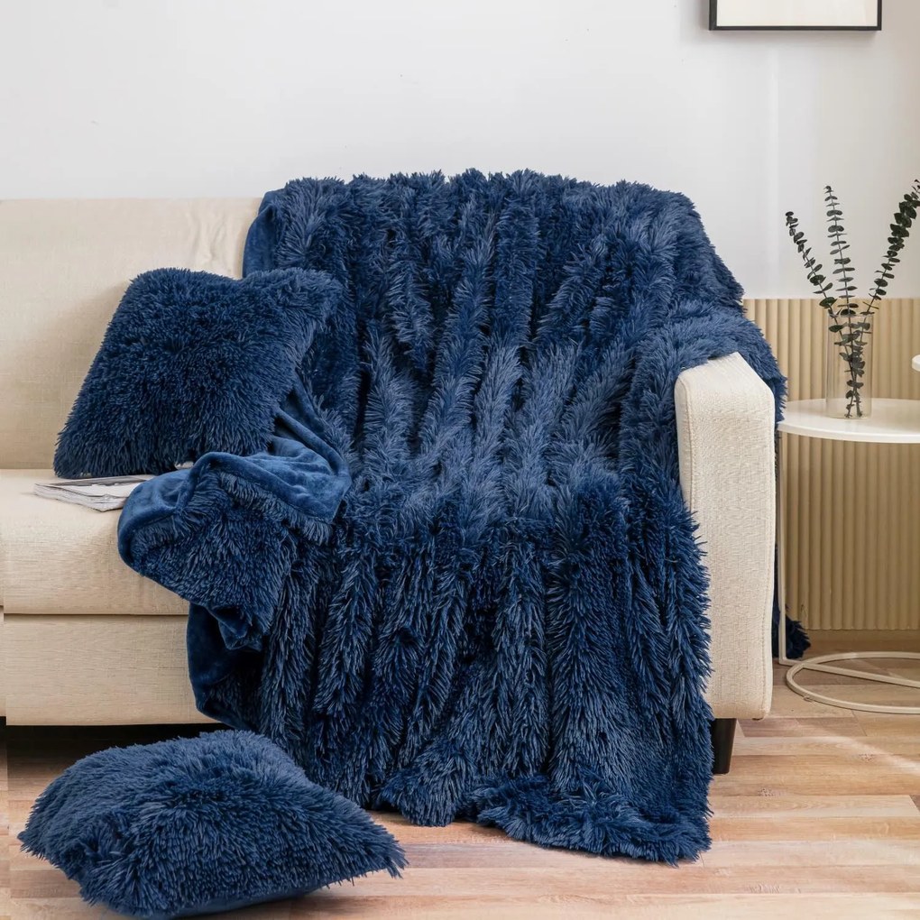 Deka YETI tmavomodrá Rozmer: 200x220 cm