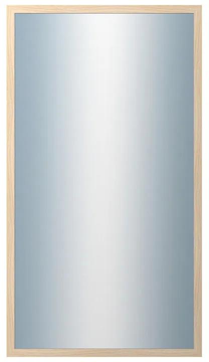 DANTIK - Zrkadlo v rámu, rozmer s rámom 50x90 cm z lišty KASSETTE dub bielený (2861)