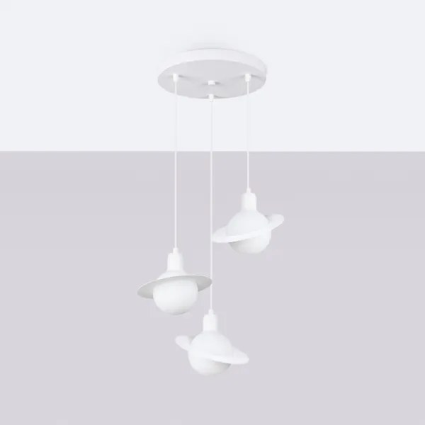 Sollux SL.1357 - Luster na lanku HYPERION 3xG9/8W/230V biela