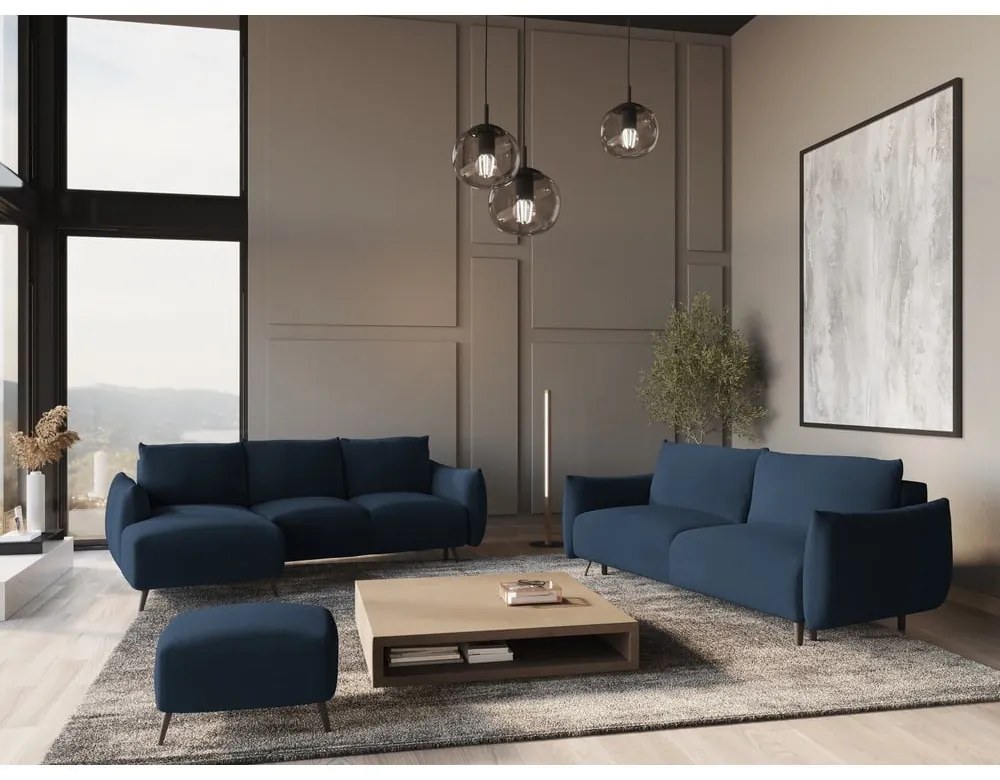 Modrá rohová pohovka (ľavý roh) Malie – Makamii