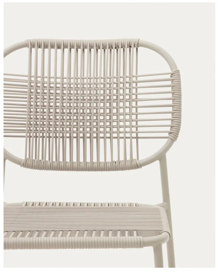 Béžová kovová záhradná stolička Talaier – Kave Home