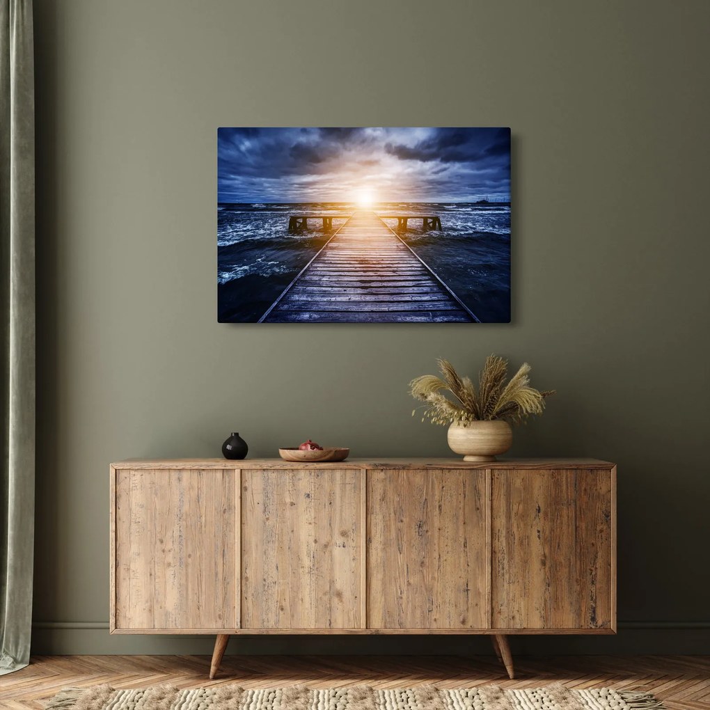 Obraz móla sa slnkom (90x60 cm)