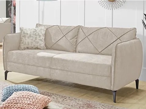 Trojsedák Novara, béžová látka%