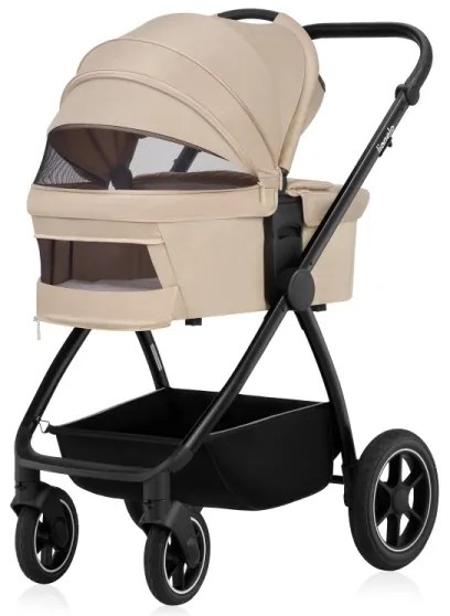 Lionelo - Kombinovaný kočík 3v1 MERIL Beige Sand