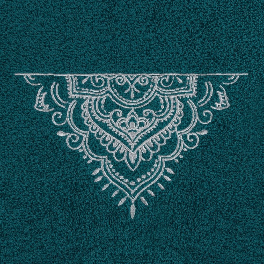 FROTÉ UTERÁK LAURA SADA 1KS 30X50 CM, 1KS 50X90 CM, 1KS 70X140 CM TMAVOTYRKYSOVÁ