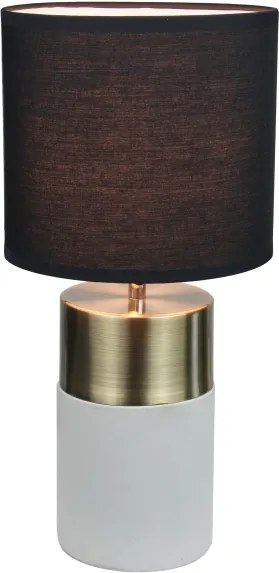 Stolná lampa, svetlosivá/čierna, QENNY TYP 20 LT8371