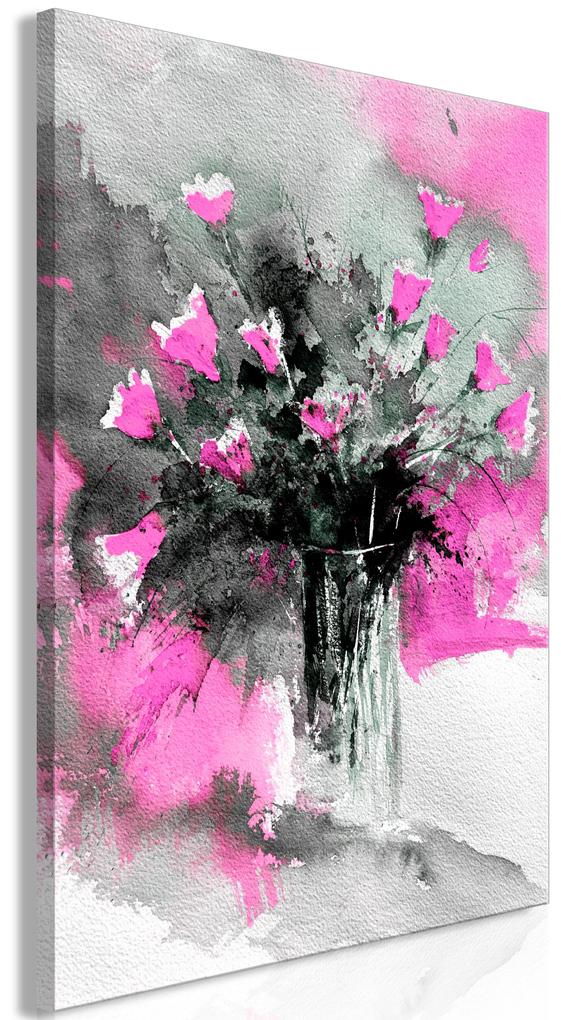 Artgeist Obraz - Bouquet of Colours (1 Part) Vertical Pink Veľkosť: 60x90, Verzia: Premium Print