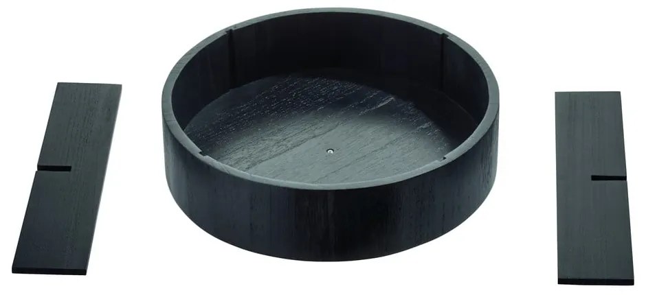 Otočný drevený organizér na koreničky Merry-go-round – iDesign/The Home Edit