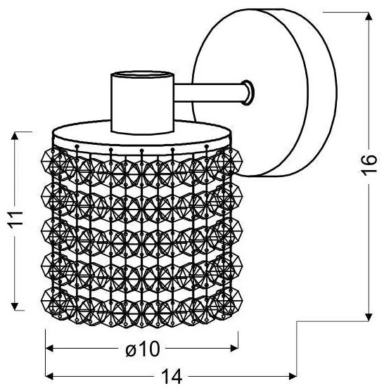 Nástenné svietidlo ROYAL 1xG9/40W/230V