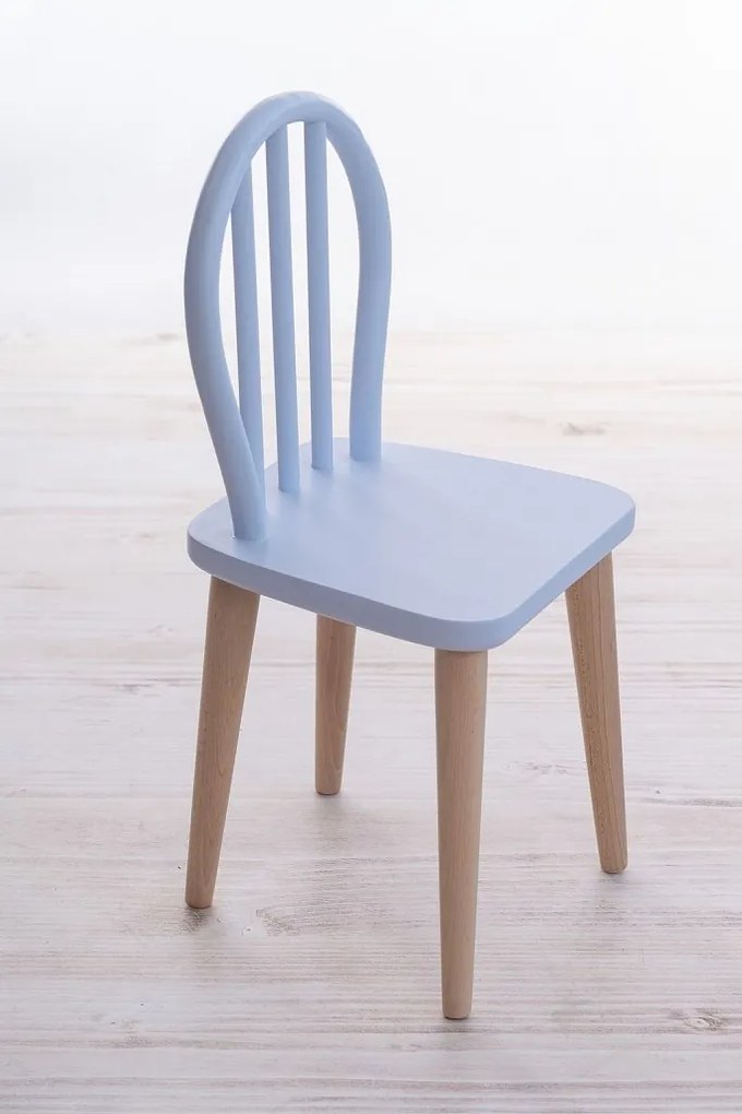 Dadaboom.sk Detská drevená stolička z bukového dreva - modrá
