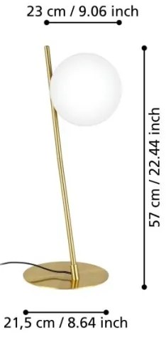 Eglo 900868 - Stolná lampa RONDO 1xE27/40W/230V